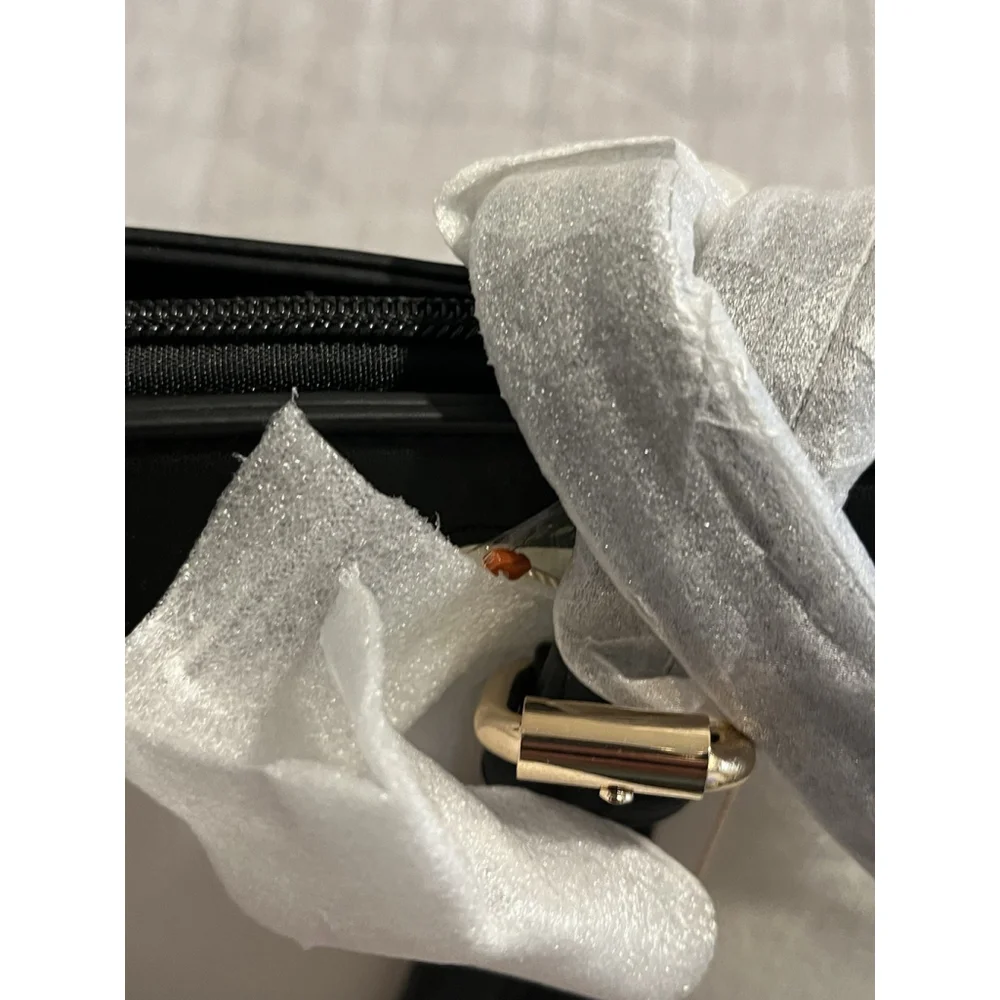 LOVEVOOK Laptop Bag Womens White Black Trim Strap